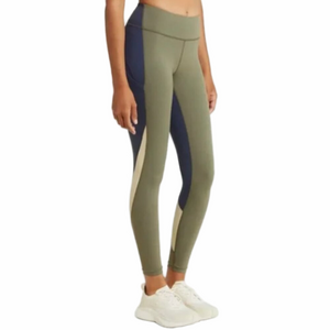 NWT Outdoor Voices Women's Size XXL Zoom 7/8 Leggings Green Blue Cream Pants